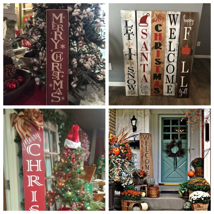 christmas door signs